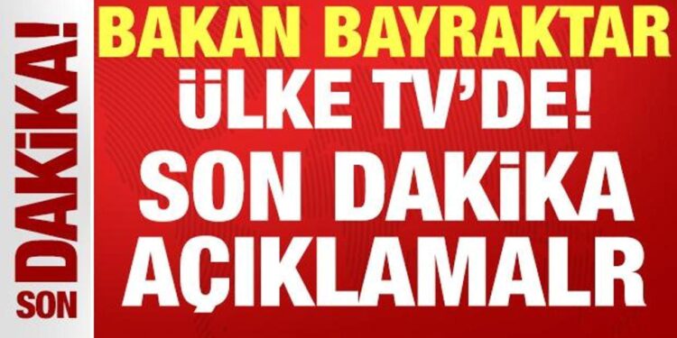 Enerji ve Tabii Kaynaklar Bakanı Alparslan Bayraktar Ülke TV’de soruları cevaplıyor