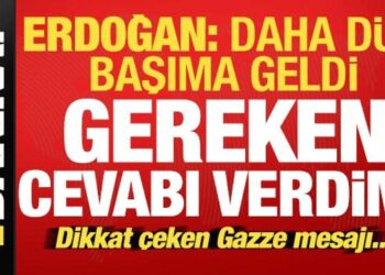 Erdoğan açıkladı: Daha dün başımıza geldi, net cevabı verdik! Dikkat çeken Gazze mesajı…