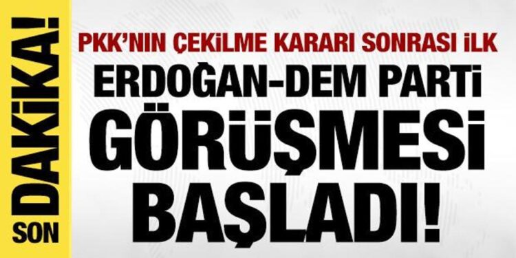 Erdoğan, DEM Parti heyetini kabul etti!