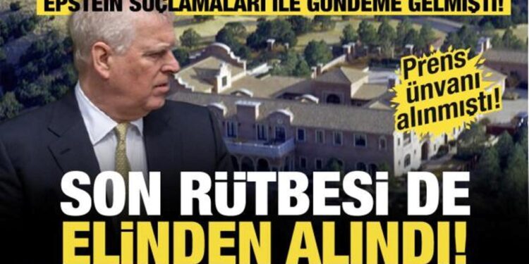 İngiliz Prensin ünvanı elinden alınmıştı! Suçlamalar nedeniyle son rütbesi de alındı!