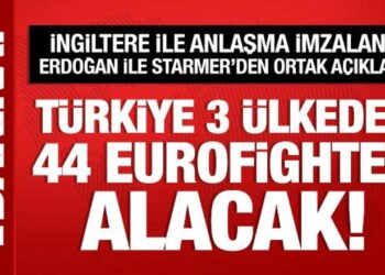 İngiltere ile Eurofighter anlaşması imzalandı: Erdoğan ile Starmer’den ortak açıklama