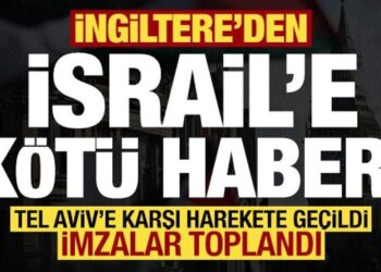 İngiltere’den İsrail’e kötü haber! Tel Aviv’e karşı harekete geçildi, imzalar toplandı…