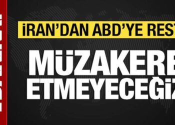 İran’dan ABD’ye rest: Müzakere etmeyeceğiz!