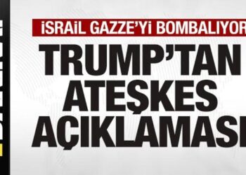 İsrail Gazze’yi bombalıyor! Trump’tan son dakika ateşkes açıklaması