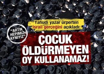 İsrailli yazar ateş püsküdrdü: Her siyonist bir faşist… Çocuk öldüemeyene oy hakkı yok!