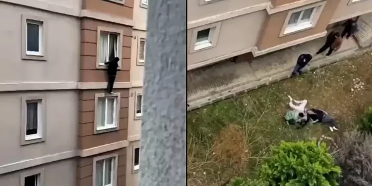 İstanbul’da gençler ev baskını sonrası 4. kattan atladı