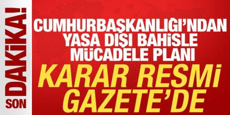 Karar Resmi Gazete’de! Kumarla mücadele eylem planı yayımlandı