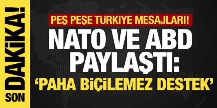 NATO ve ABD’den Türkiye mesajı… 29 Ekim’de ‘sarsılmaz destek’ vurgusu!