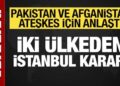 Pakistan ve Afganistan ateşkes için anlaştı