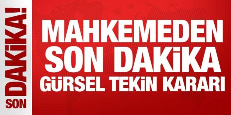 Son Dakika: CHP’nin itirazı reddedildi: Gürsel Tekin görevine devam edecek