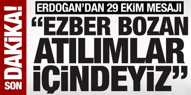 SON DAKİKA: Cumhurbaşkanı Erdoğan: Türkiye Cumhuriyeti, Milletimizin son çatısıdır