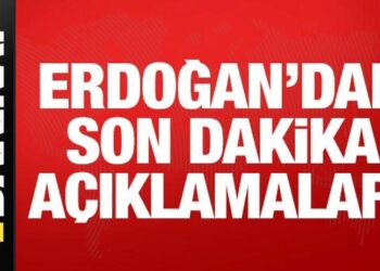 Son dakika: Erdoğan’dan son dakika açıklamalar!
