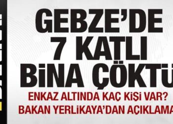 Son dakika: Gebze’de 7 katlı bina çöktü! Bakan Yerlikaya’dan açıklama!