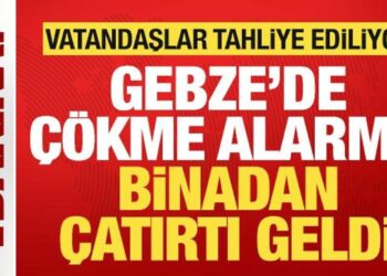 Son dakika: Gebze’de çökme alarmı! Vatandaşlar tahliye ediliyor