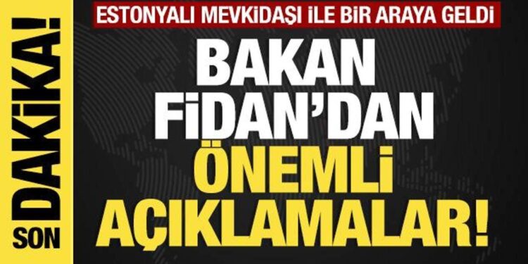 Son dakika… Hakan Fidan’dan önemli açıklamalar!