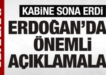 SON DAKİKA: Kabine sona erdi: Cumhurbaşkanı Erdoğan’ın açıklama yapıyor