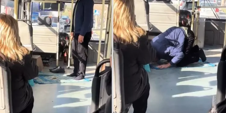 Namaz videosu sosyal medyada tartışma yarattı