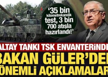 Yeni Altay Tankı TSK envanterinde! Bakan Güler’den önemli açıklamalar