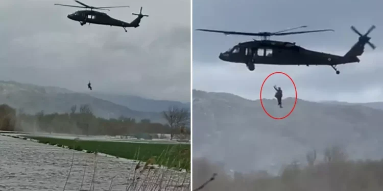 Damda mahsur kalan kişi, muhtar sayesinde kurtarıldı