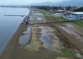 Tonlarca su çekildi, İznik Gölü 200 metre azaldı