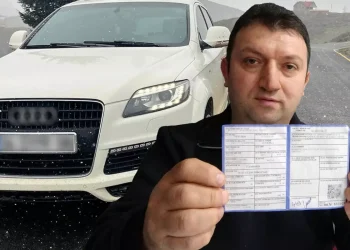 Lüks otomobille çevirmeye girdi, şok yaşadı