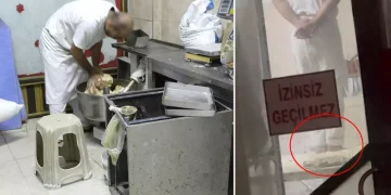 Ayakla Hamur Çiğneyen İşletmeye Yasal İşlem Yapıldı