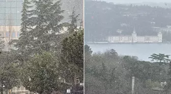 Sıcaklıklar düştü, İstanbul’da kar yağışı başladı