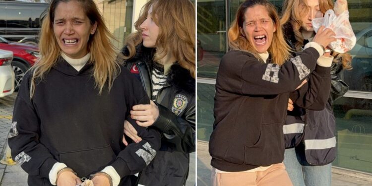 8 Çocuk Annesi Kadın Tutuklandı, Duygusal Anlar Yaşandı