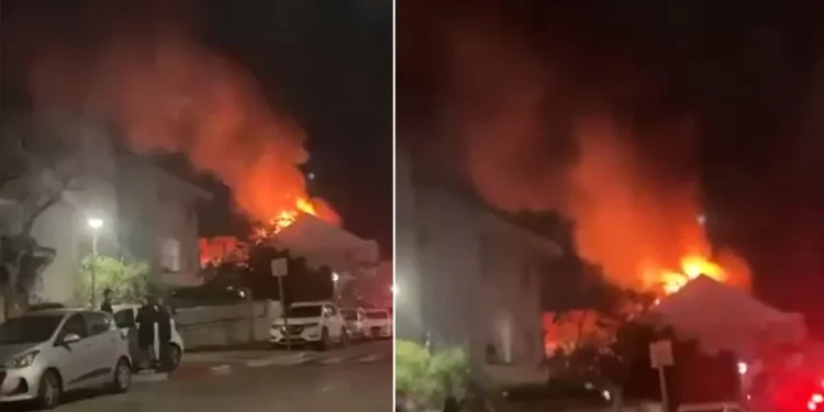 Saldırıda İsrailli Yetkililerin Evleri Alevlere Teslim