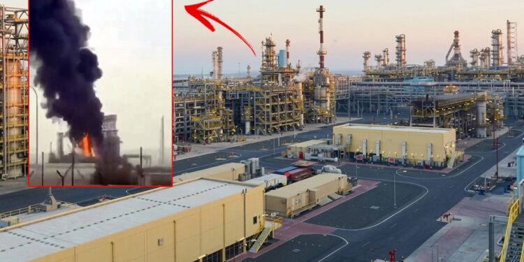 Kuveyt’te Mina Abdullah petrol rafinerisinde yangın