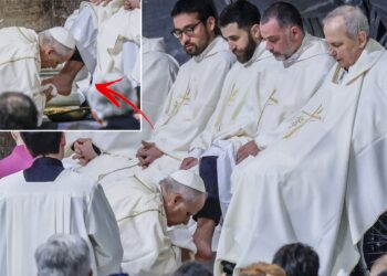 Papa Leo, geleneksel ayak yıkama törenini yaptı