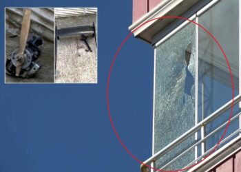 İHA’nın düştüğü bölgede evlerde hasar oluştu