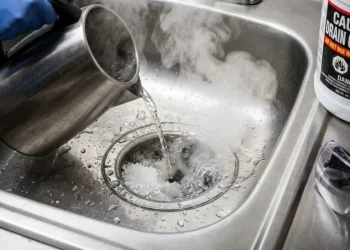 Lavabo açıcı bomba gibi patladı: 6 kişi yaralandı 