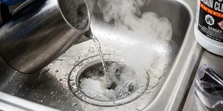 Lavabo açıcı bomba gibi patladı: 6 kişi yaralandı 