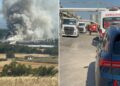 Mudanya’da tavuk çiftliğinde yangın: 12 bin tavuk telef oldu