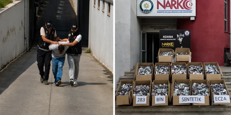 Adana’da 283 bin uyuşturucu hap ele geçirildi: 1 tutuklama